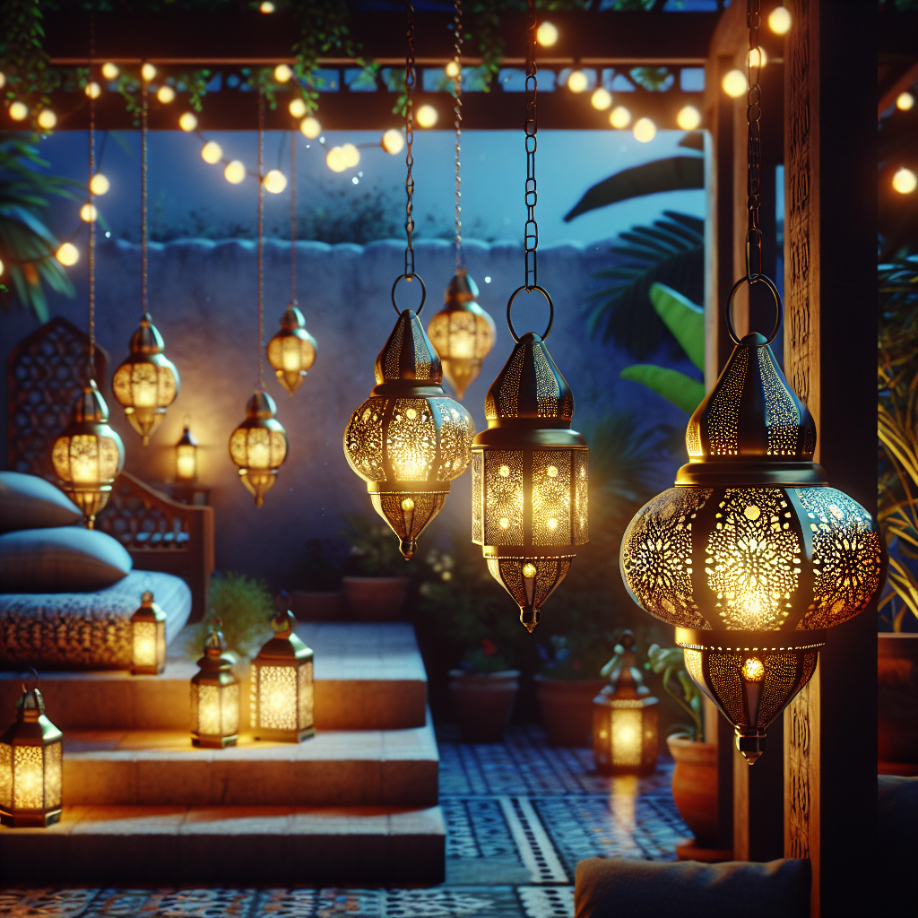 Mystic Glow: Moroccan Lantern String Lights for Boho-Chic Evenings